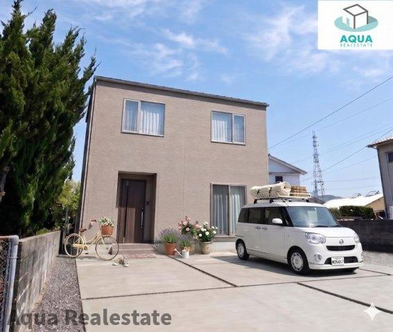 オール電化デザイナーズハウス国府町建売⑰の外観パース|落ち着いた雰囲気の外観です