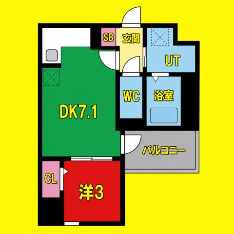 ザ・レジデンスパーク栄　名古屋市賃貸　仲介手数料無料の間取り