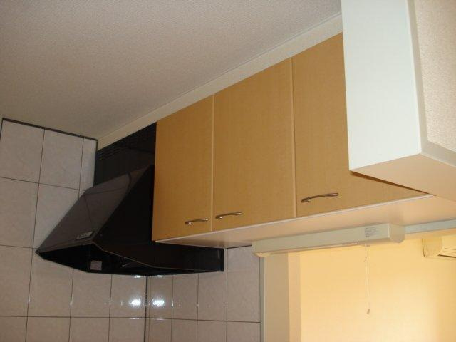 ユースカイヒルのキッチン|吊戸棚収納