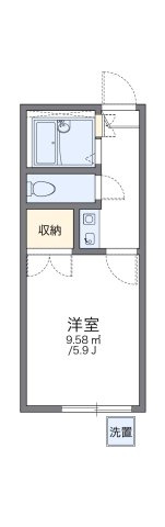 レオパレス川合Ｂの間取り