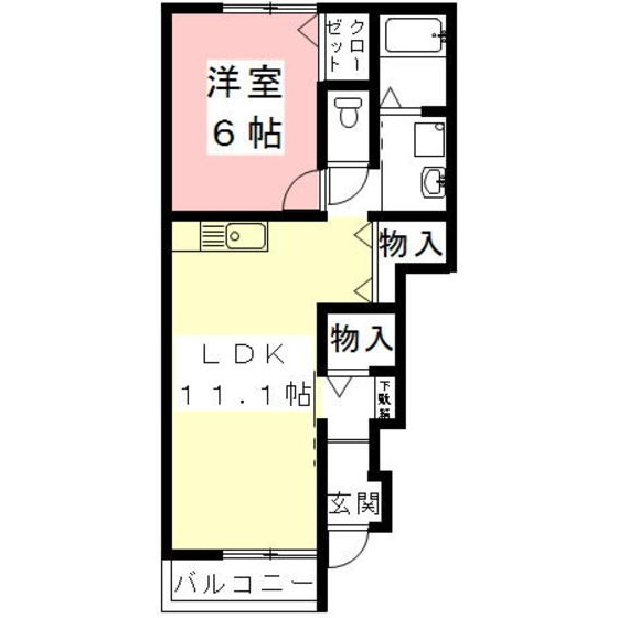 パルタージＡの間取り