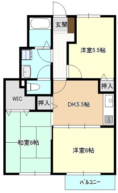 アクアリウスDの間取り