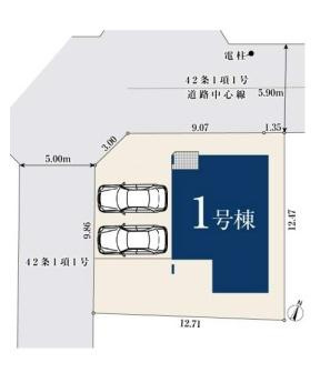 横浜市金沢区富岡西４丁目の新築一戸建の区画図|限定1棟の販売です！
お気軽にお問合せ下さい！