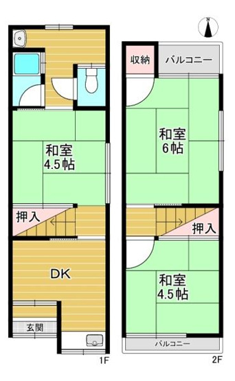 【間取り】 | 門真市島頭4丁目　中古戸建
