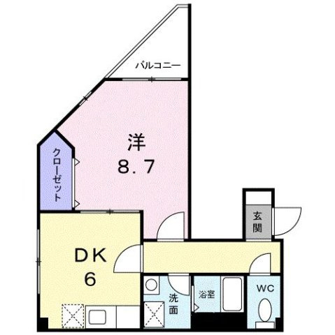 アベニ－ルロミオの間取り