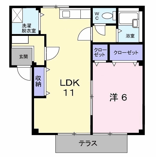 メロディハイツの間取り