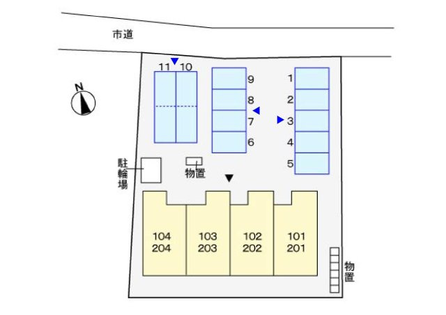パグ－ロ　（ＰＡＧＵＲＯ）の区画図