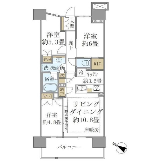 【間取り】 | ＳＨＩＮＴＯ　ＣＩＴＹ　（Ｉ街区・ＩＩ街区）