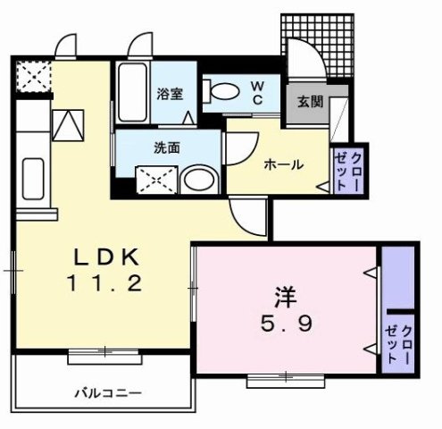 【間取り】 | ライズアンドシャインⅡ