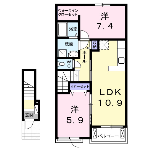 【間取り】 | グラント　ジェルメ弐番館