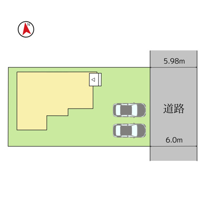 【区画図】 | 【新築分譲住宅　～ LIGARE　リガーレ～　】山形市南四番町　1期1棟 | 全1棟の分譲住宅です♪