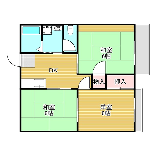 ラフィーネ刀根山の間取り