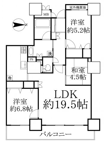 ファーストタワー大津マリーの間取り