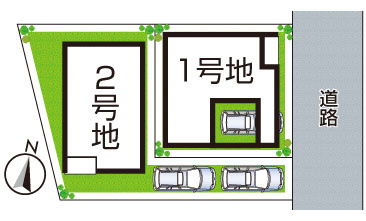 高槻市辻子　第4期　新築一戸建ての区画図|全2区画