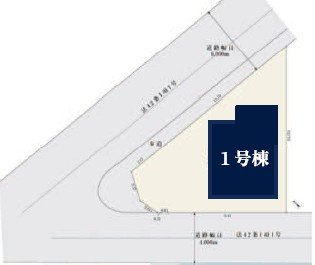 西東京市向台町6丁目　新築一戸建　西武新宿線　田無の区画図