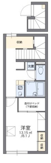 【間取り】 | レオパレスコテナン阿見Ｂ | 代表的な間取のため実際の間取とは異なる場合があります