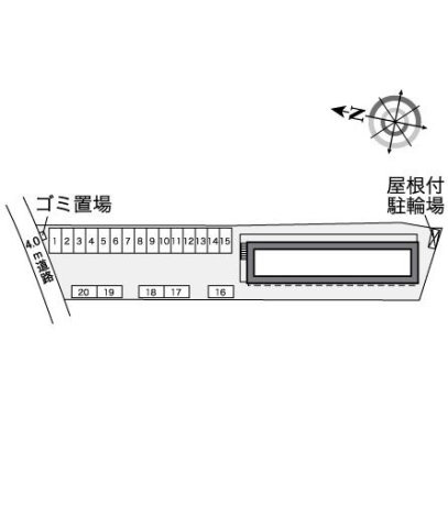 レオパレスベルセフォネの区画図