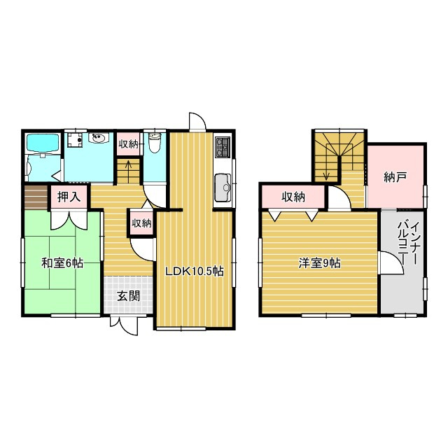 一色戸建ての間取り