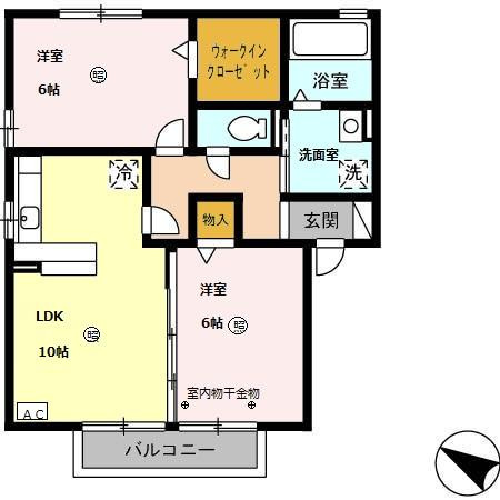 ボルゴマーレ A棟の間取り