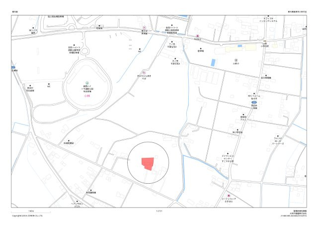 真岡市小林の地図
