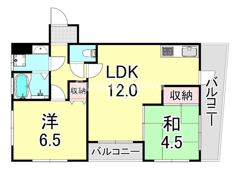 アベニュー夢野の間取り
