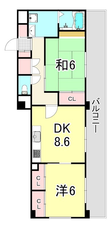 エクシード塚口の間取り