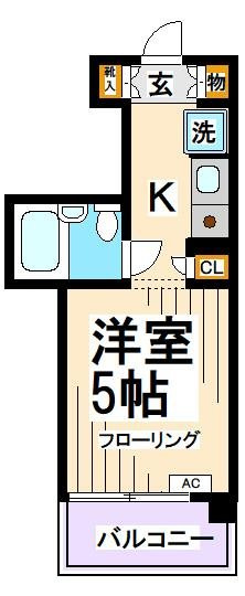 世田谷区赤堤３丁目の賃貸マンションの間取り