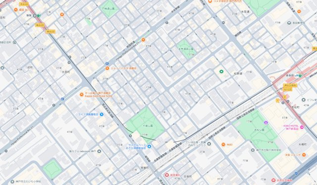神戸市長田区松野通　新築一戸建ての地図