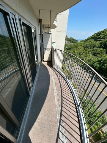 荒神山マンションのバルコニー