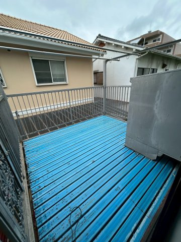 深江北町テラスハウスのバルコニー