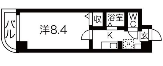 ドミール江戸堀の間取り