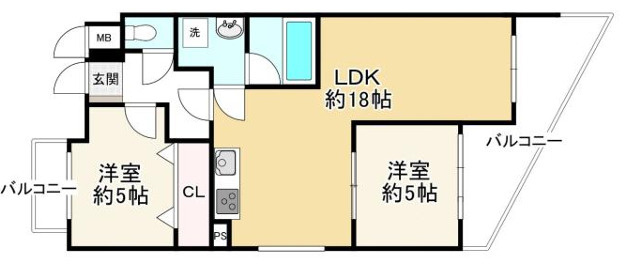 ビバリーハウス青谷弐番館の間取り