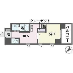QREST博多東Ⅱの間取り