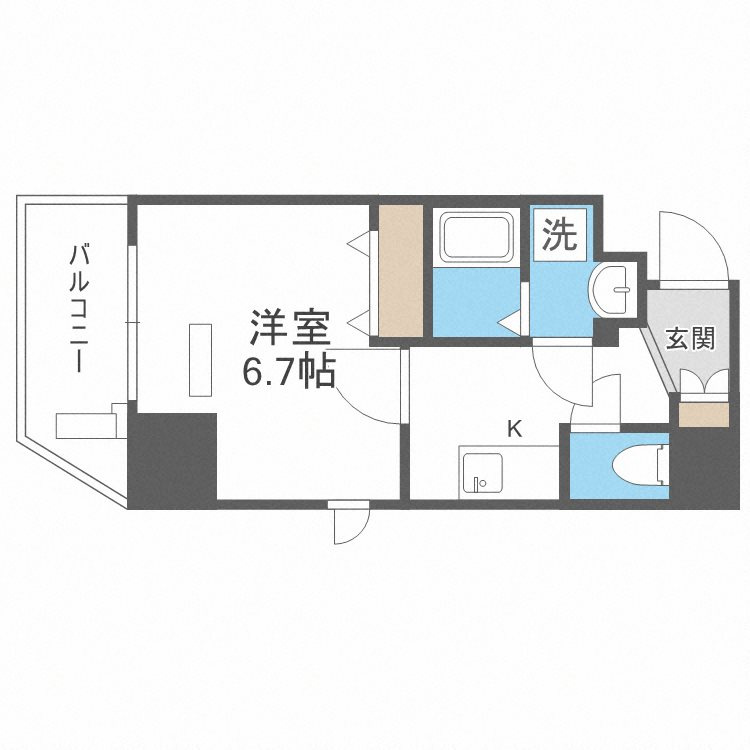 アクアプレイス江戸堀の間取り