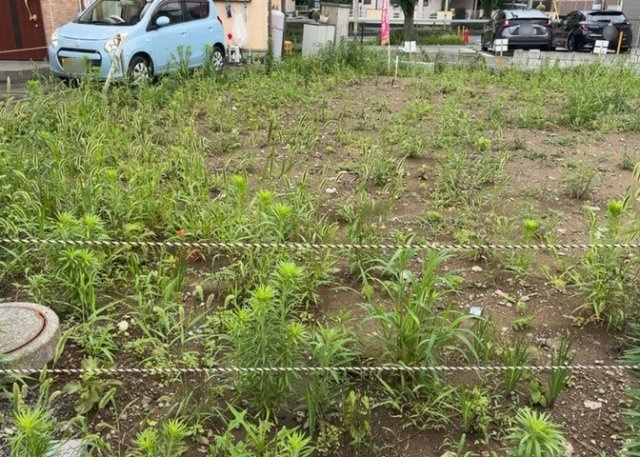 【外観】 | 現地に行くなら、物件の周囲の地形がどうなっているかを見ることも大切です。周辺より低くなっている土地では、大雨などで水が集まりやすいため、地盤が弱くなっているということも考えられるため、注意が必要です。