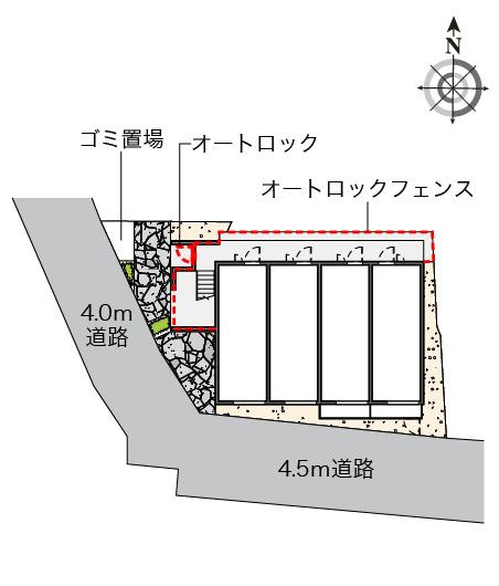 クレイノフェリス金町の区画図