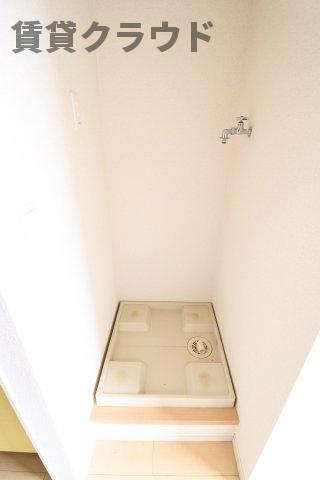 モナリエ稲成町の洗面所|室内洗濯機置き場