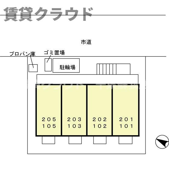 モナリエ稲成町の区画図
