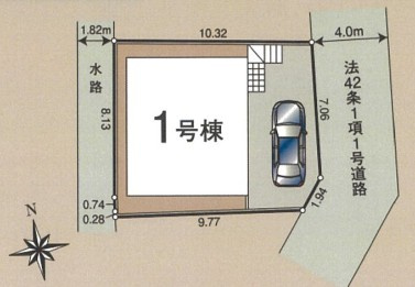 川越市仙波町第3　全1棟　新築戸建　クレイドルガーデンの区画図