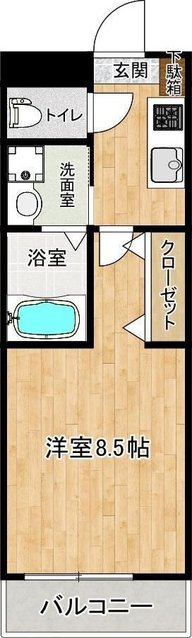 クロノス54昭和町の間取り