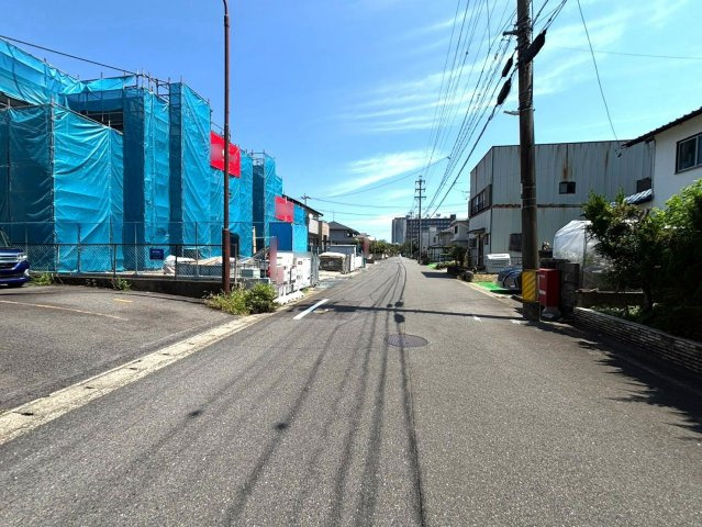 タマタウン　瑞穂市祖父江（牛牧小）　全2区画分譲の前面道路含む現地写真|「現地（2026年7月28日）撮影」　
■前面道路　
■ヤマダ不動産　株式会社リライフ