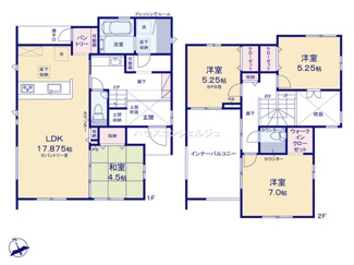 【間取り】 | 愛知郡東郷町清水３丁目3-6【仲介手数料無料】新築一戸建て　1号棟