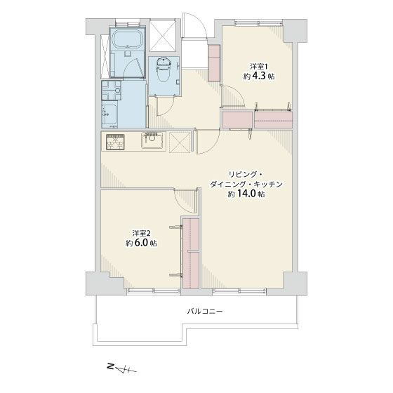 【間取り】 | ロワールマンション前原☆仲介手数料無料☆