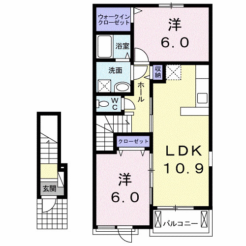 ラリュール　Ⅰの間取り