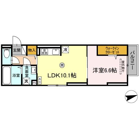グランデシェチオ千本杉Ⅱの間取り