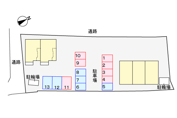コンフォートAの区画図