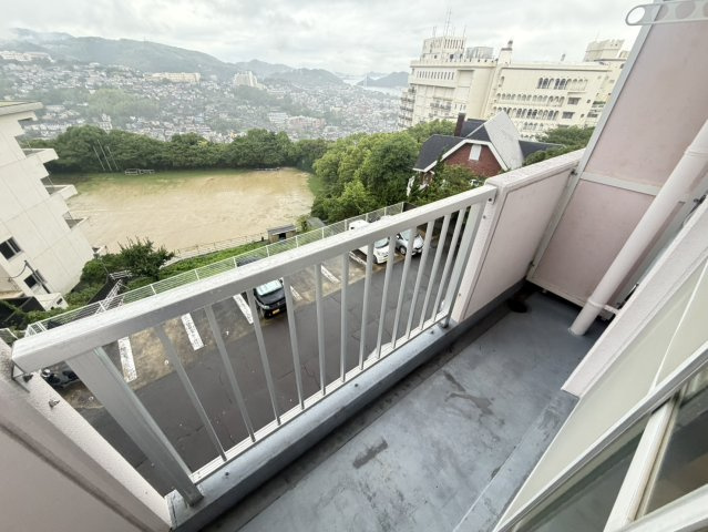 長崎市風頭町の賃貸マンションのバルコニー