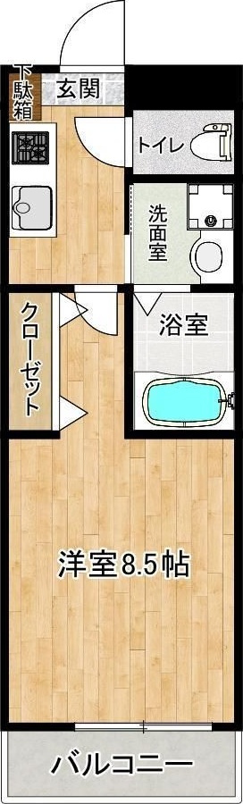 クロノス54昭和町の間取り