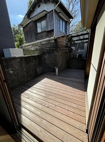 大石町戸建のバルコニー|広々としたバルコニーです