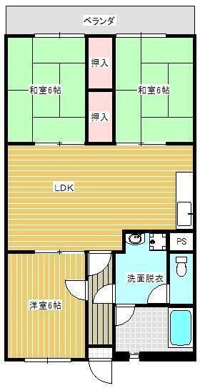 光風ハイツの間取り